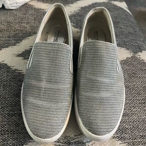 MICHAEL KORS Women’s Shoes Slip -On Glitter Chain Mesh Sneakers Size 8M